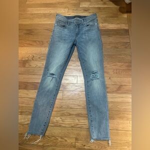 Lucky Brand Women’s Distressed Stella Skinny‎ Jeans Raw Hem 2/26